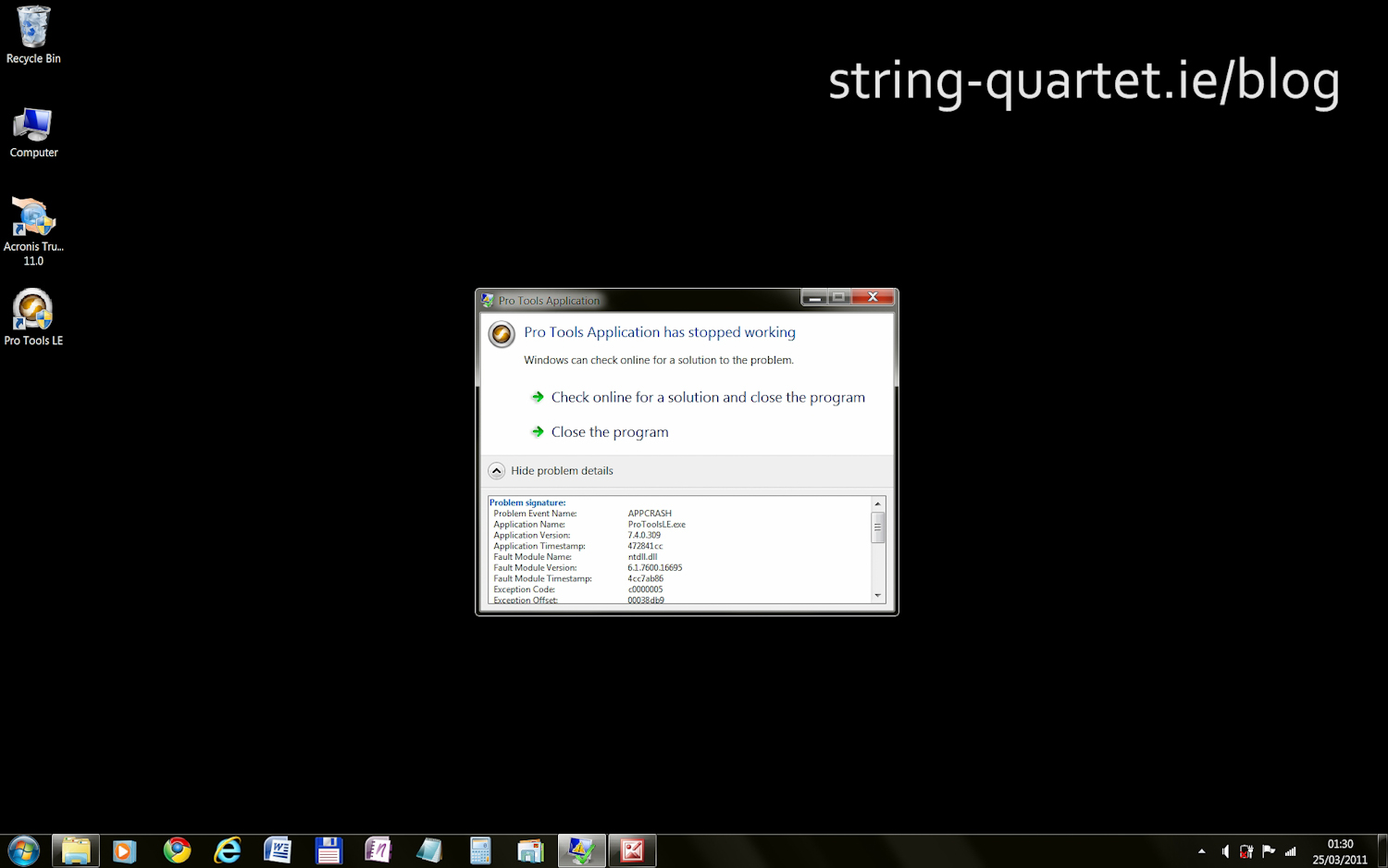 Windows 7 error 1