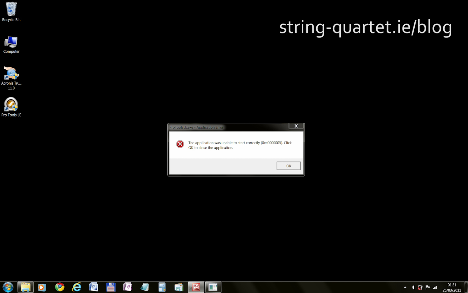 Windows 7 error 2