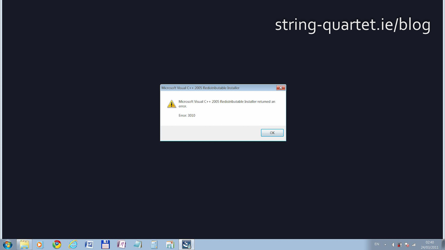Visual C++ 2005 error 1