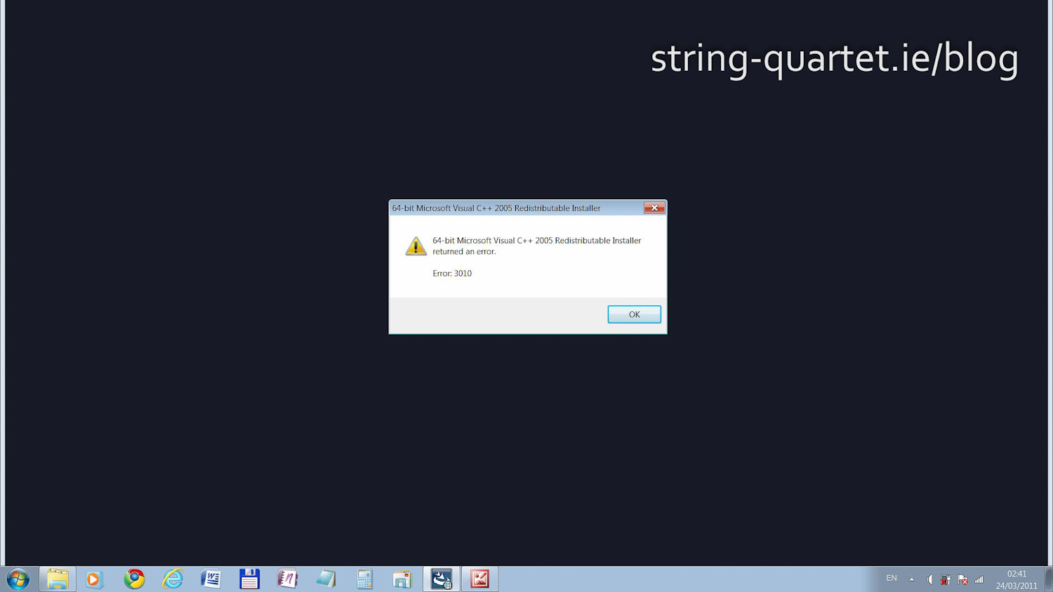 Visual C++ 2005 error 2